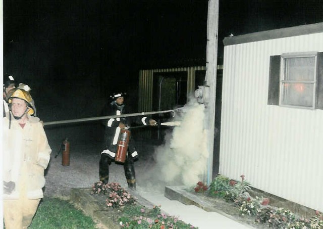 Electrical fire at the Lantz Farm on Compass Road... 1987